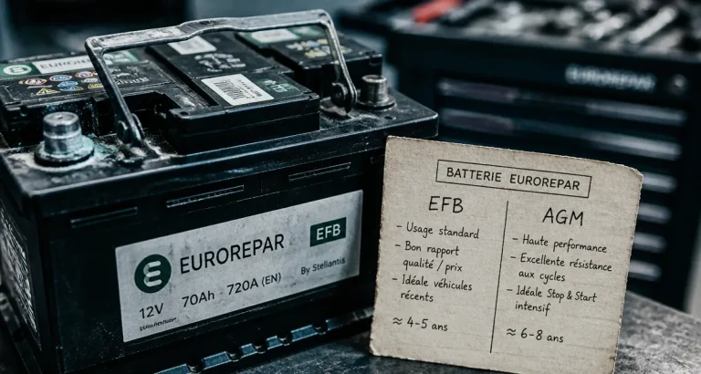 Batterie Eurorepar avis et comparatif EFB/AGM en atelier