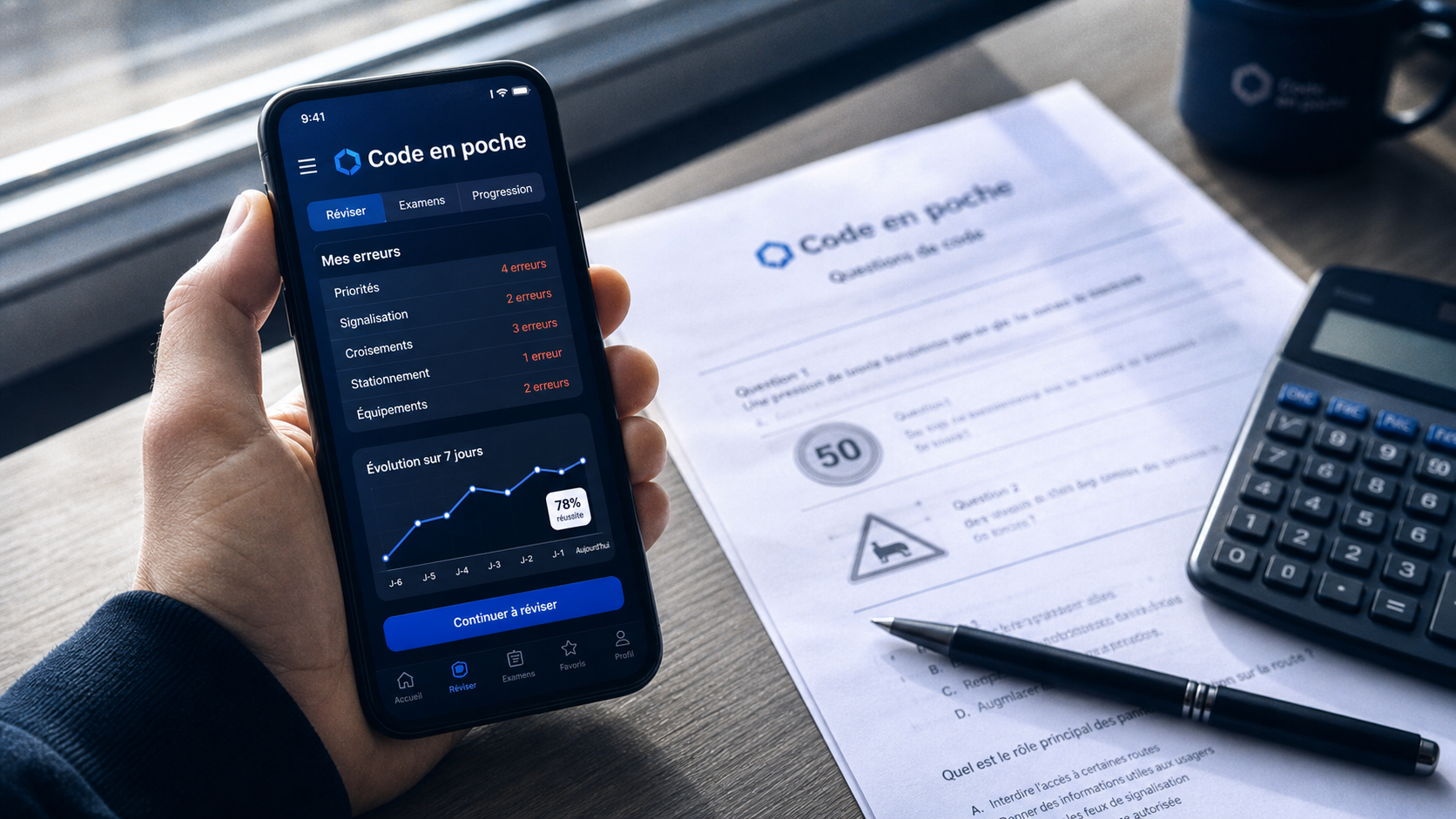 Meilleur application code de la route : révision erreurs sur smartphone