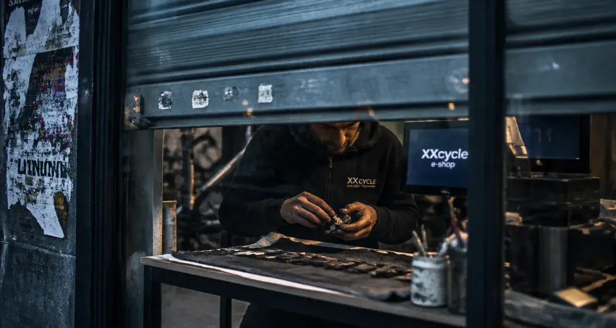 xxcycle toulouse fermé, mécanicien répare des vélos en atelier