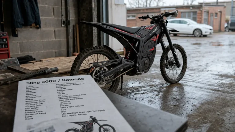 Moto électrique Talaria : Sting 3000, 4000, 5500 Pro et Komodo