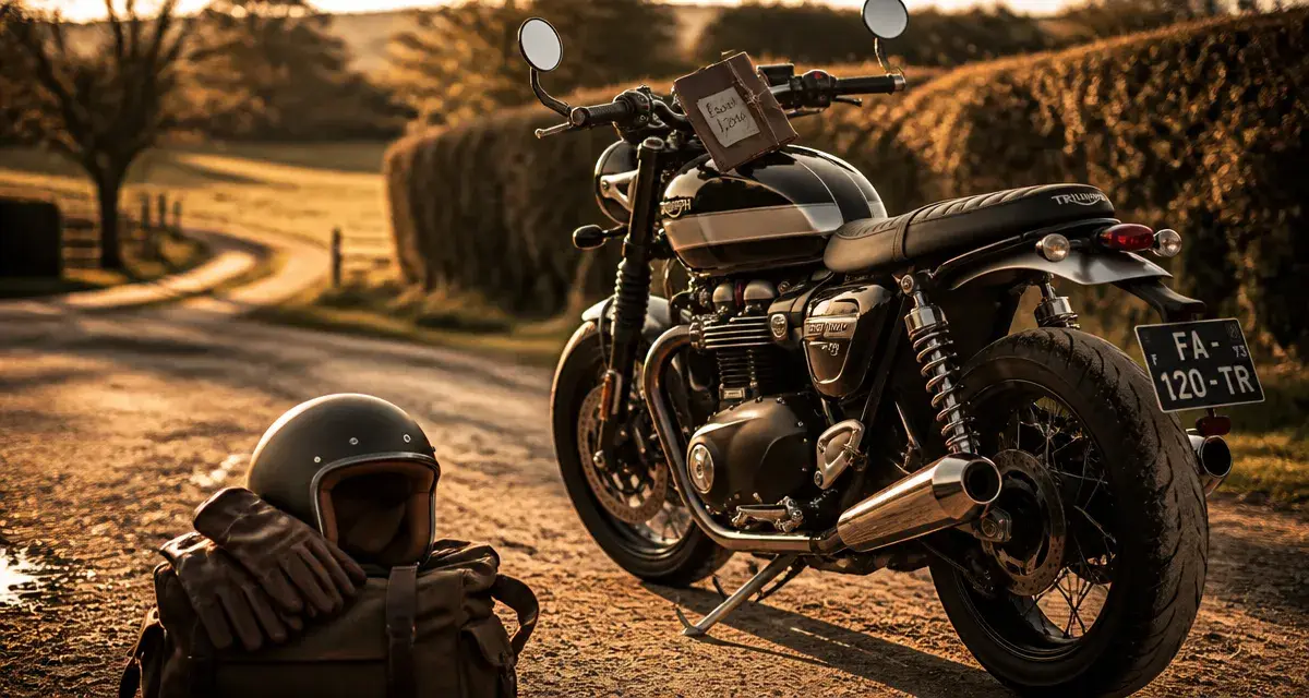 Speed twin 1200 en contre-jour, essai 1200