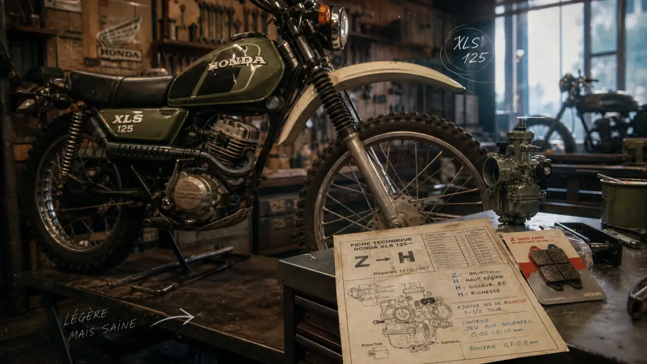 125 xls honda : Honda XLS 125 en atelier, 6 rapports et pièces à vérifier