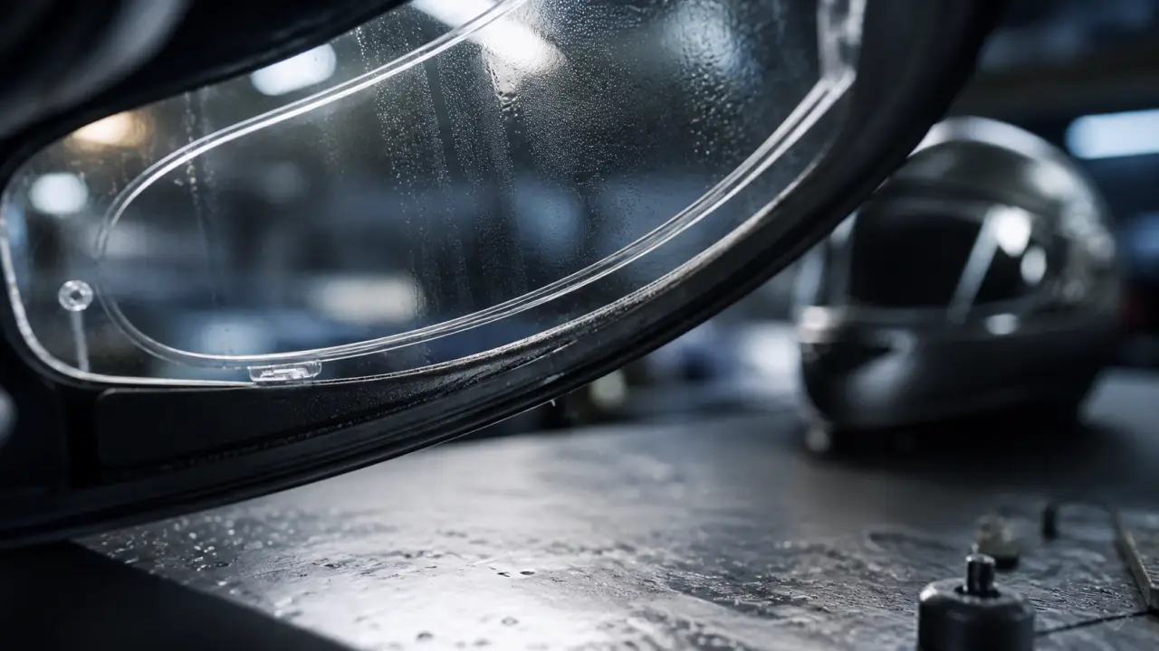 Anti buée casque moto : lentille Pinlock sur visière
