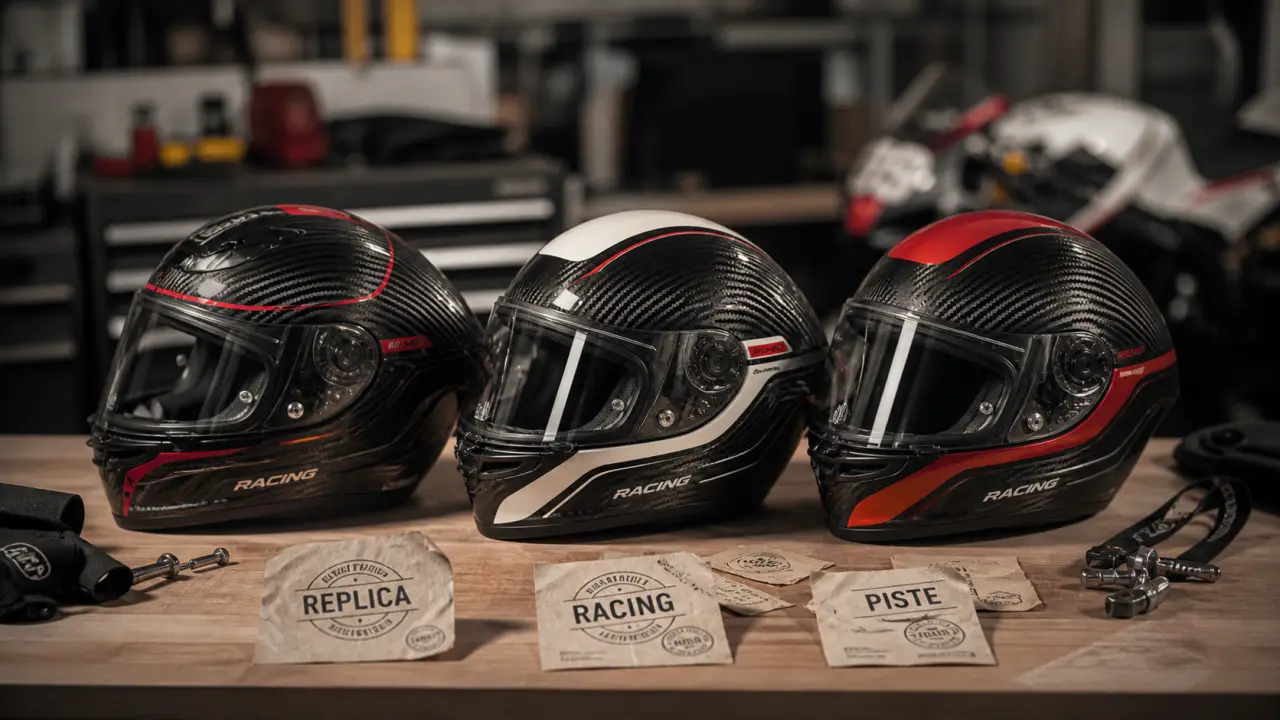 Casque moto gp replica pour la route et la piste