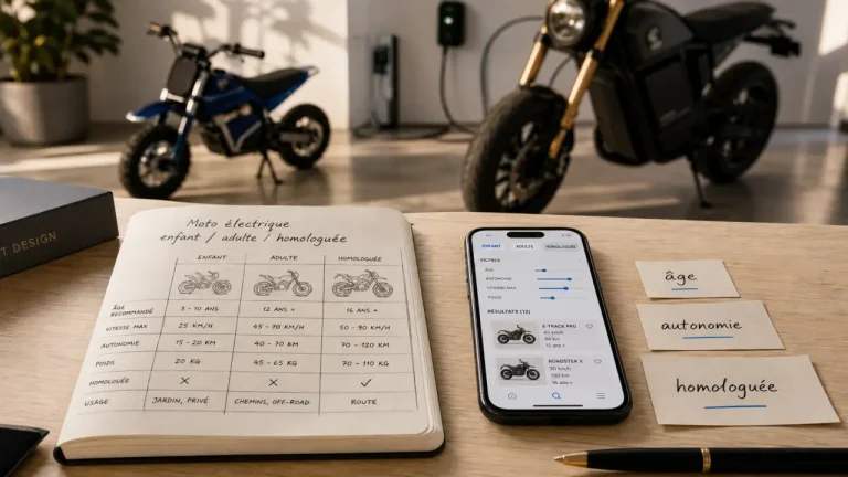 cdiscount moto électrique : choisir le bon rayon selon l’âge et l’homologation
