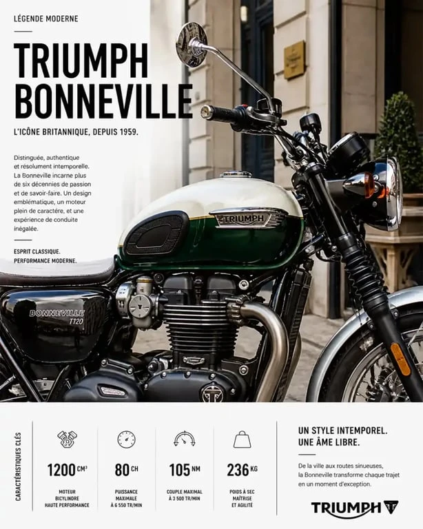 Triumph Bonneville moto occasion