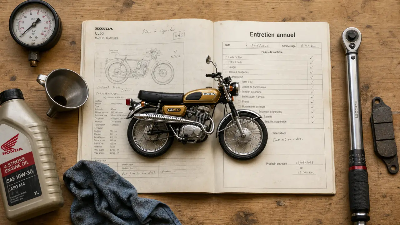 Entretien moto Honda selon 4000, 6000 ou 12000 km