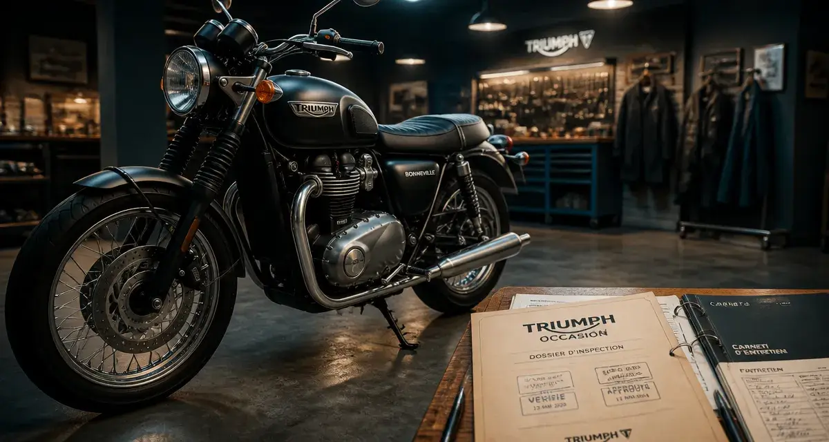 Moto Triumph occasion en concession, moteur et entretien