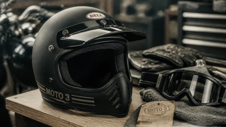 casque bell moto 3 rétro 1300 g et 3 calottes