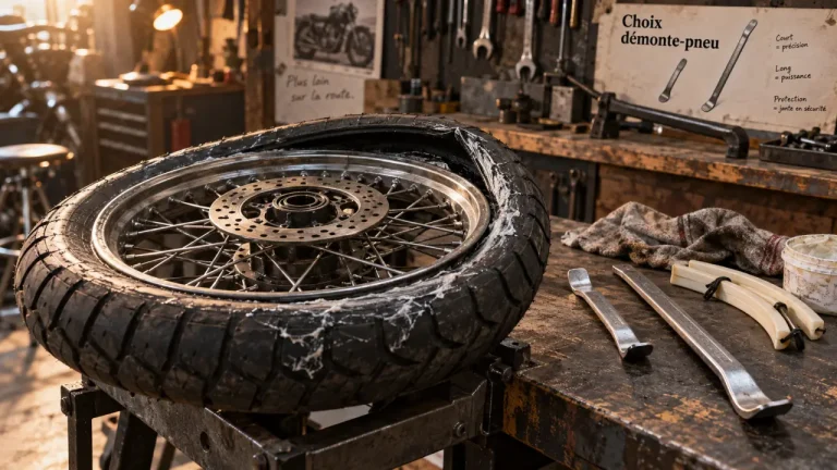 Démonte pneu moto : démonte-pneus pour 240, 380 et 400 mm