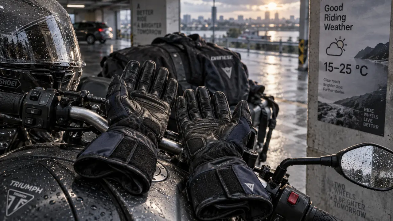 Gants moto mi saison 15–25 °C, protection mains et dextérité