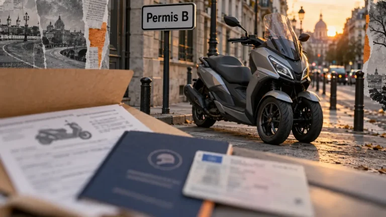 Moto à 3 roues sans permis : permis B oui, conduite sans permis non