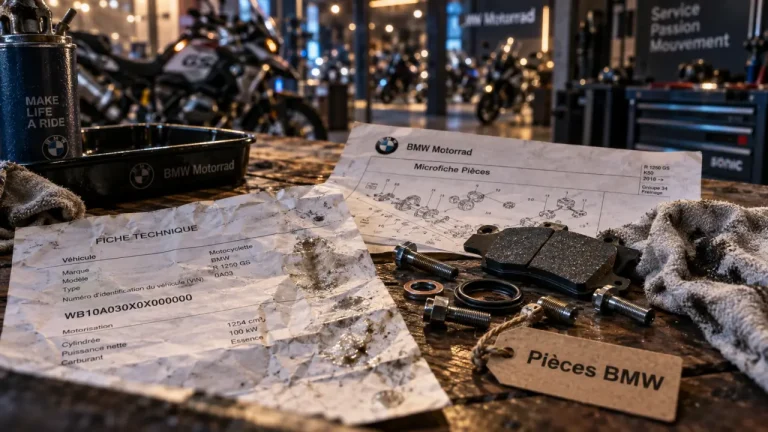 Pièces pour moto BMW : vérifier la compatibilité avant montage