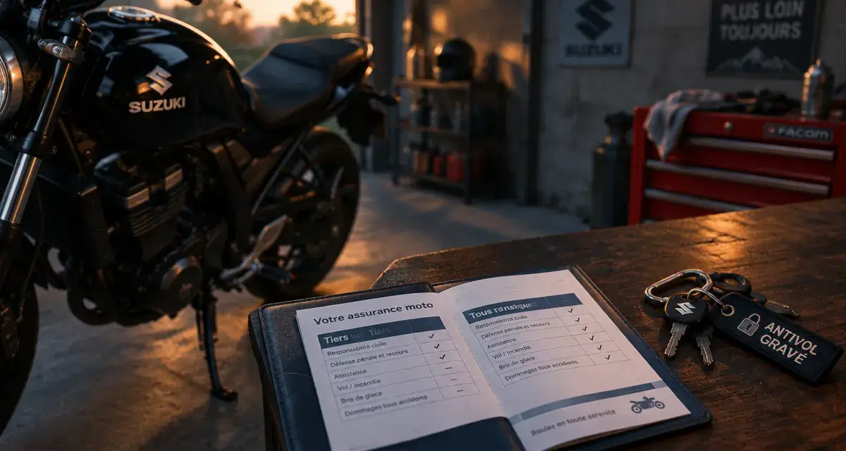 Assurance moto suzuki : couverture adaptée pour votre modèle