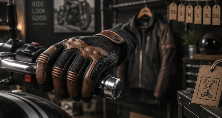 Gants moto femmes cuir et textile, précision des commandes